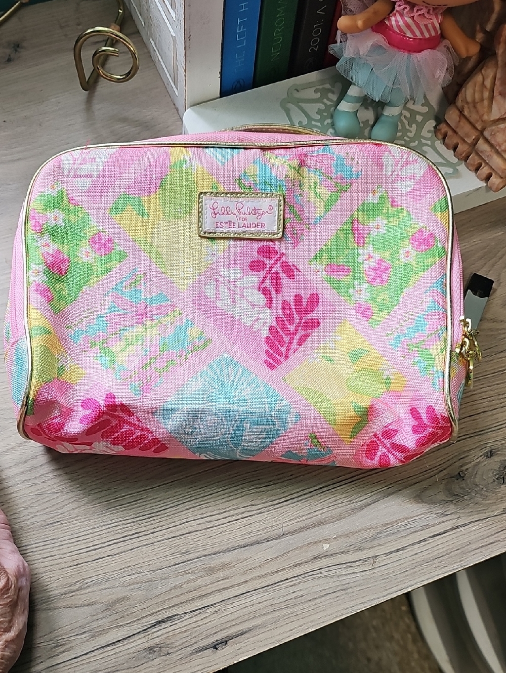 Lilly Pulitzer for Estée Lauder Floral Patchwork Cosmetic Case - Pink Multi